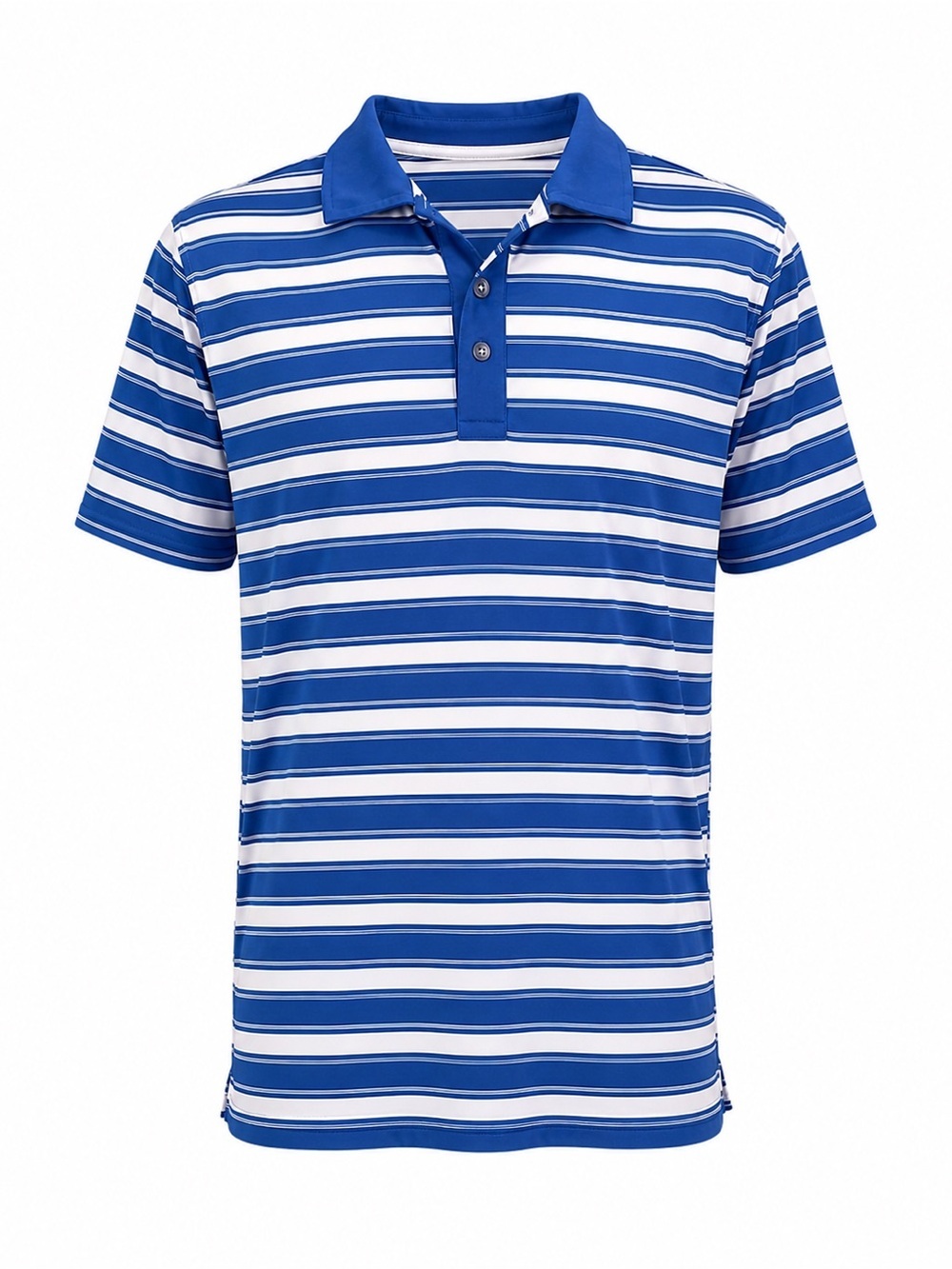 Slazenger blue and white mens striped polo